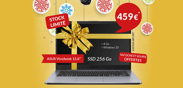 Offre de Noêl : ordinateur portable ASUS Vivobook 15.6"