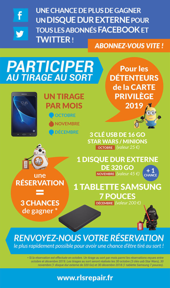 Une chance de plus de gagner un disque dur externe 