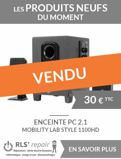 Enceintes multimédia 2.1 pour PC Mobility Lab Style 1100HD