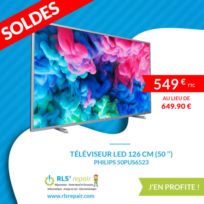 Téléviseur LED 126 cm (50 ’’) PHILIPS 50PUS6523