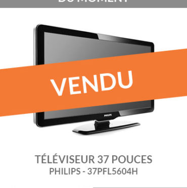 Occasion : téléviseur PHILIPS 37PFL5604H 37 pouces