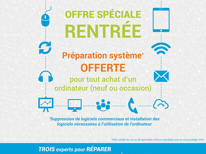 Offre spéciale rentrée : la préparation système OFFERTE