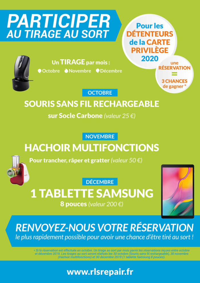 participer à un tirage au sort par mois